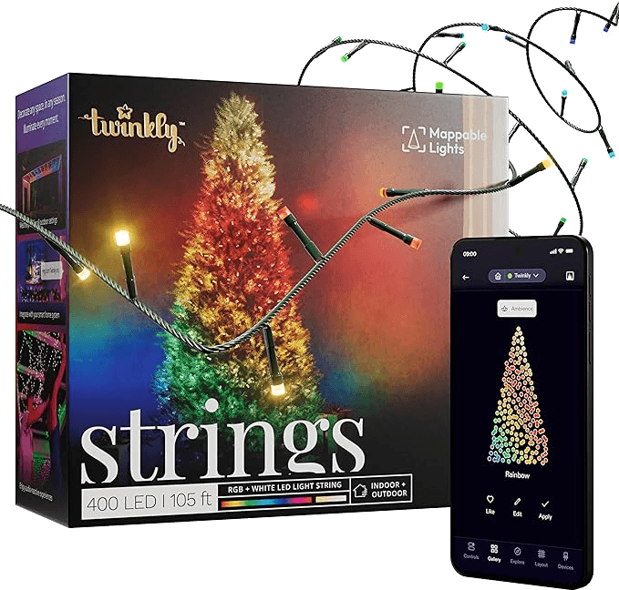 Twinkly 400 RGB+W Smart LED String Lights